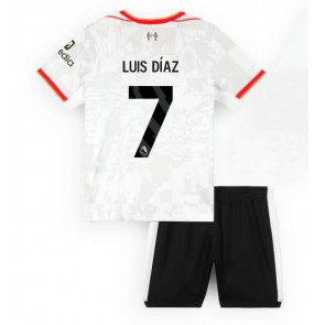 Liverpool Luis Diaz #7 Dětské Alternativní dres komplet 2024-25 Krátký Rukáv (+ trenýrky)